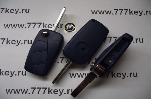 Fiat 3 Button Flip Remote Key Case 10/4